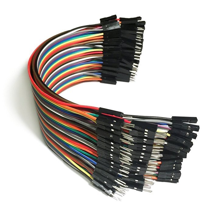 Haitronic 120pcs 20cm length Jumper Wires/dupont cable Multicolored(10 color) 40pin M to F, 40pin M to M, 40pin...