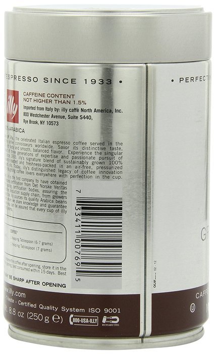 illy Caffe Scuro Drip Grind (Dark Roast, Brown Band), 8.8-Ounce Tins (Pack of 2) N9