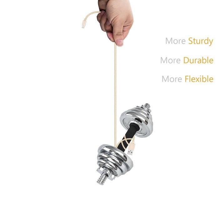 Kabel Leader Charger for iPhone, Strengthened Lightning to USB Cable Extra Long Charge Sync Data Cable Cord Wire... N9