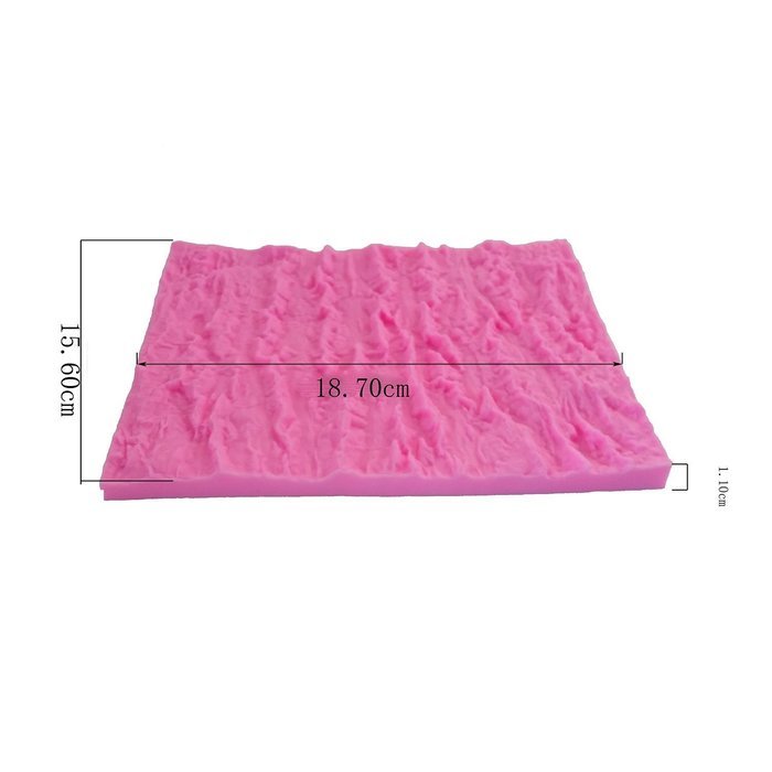 Fondant Impression Mat, Tree Bark texture Design- Silicone----Cake Decorating Supplies for Cupcake Wedding Cake... N2
