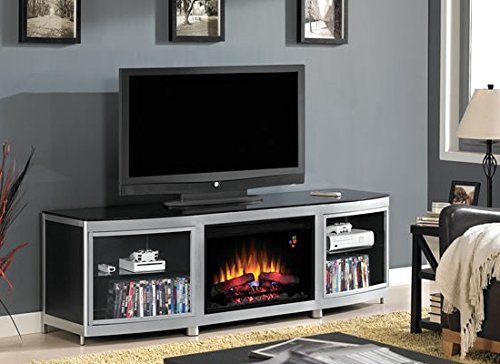 ClassicFlame Gotham Infrared Electric Fireplace Media Console in Black - 26MM9313-D974