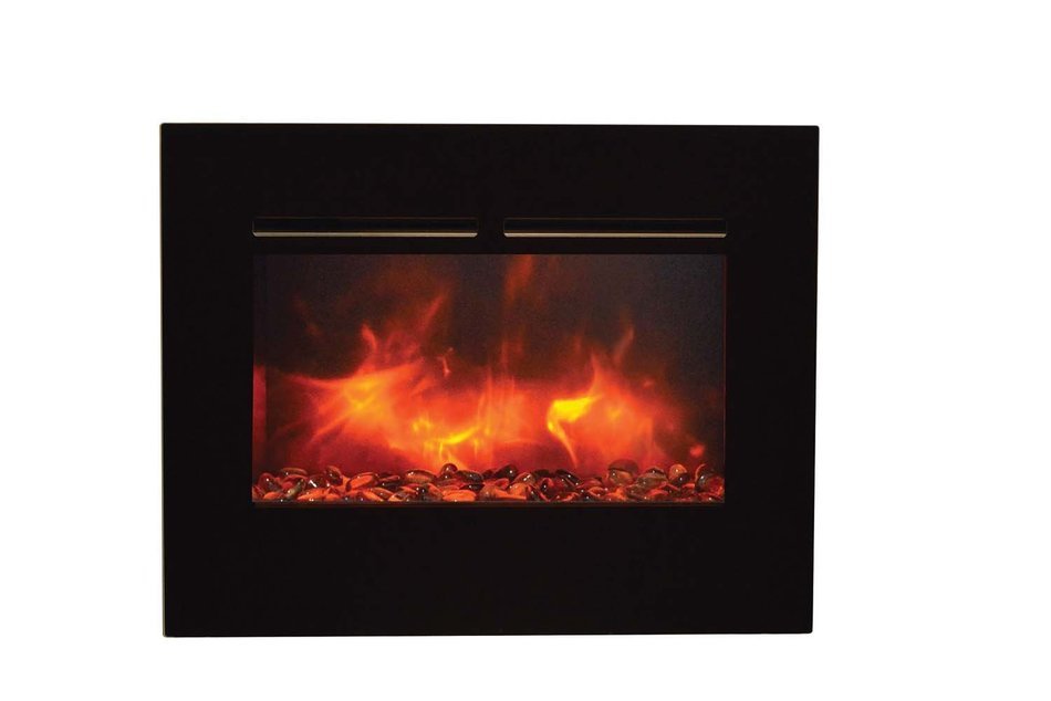 Amantii ZECL-26-2923-FLUSHMT-BG Zero Clearance Series Built-In Flush Mount Electric Fireplace with Ember Media... N8