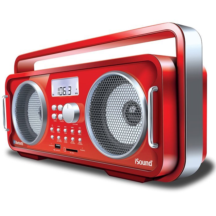 iSound BT-4000 Wireless Boombox (red)