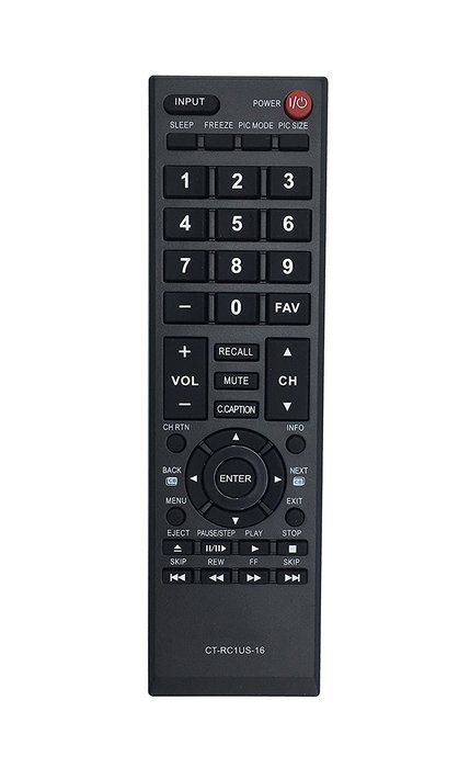 New Remote Control CT-RC1US-16 fit for toshiba TV 28L110U 32L110U 32L220U 40L310U 43L310U 43L420U 49L310U 49L420U...