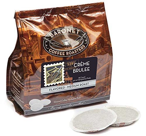 Baronet Coffee Cr&egrave;me Brulee Coffee Pods Bag, 54 Count