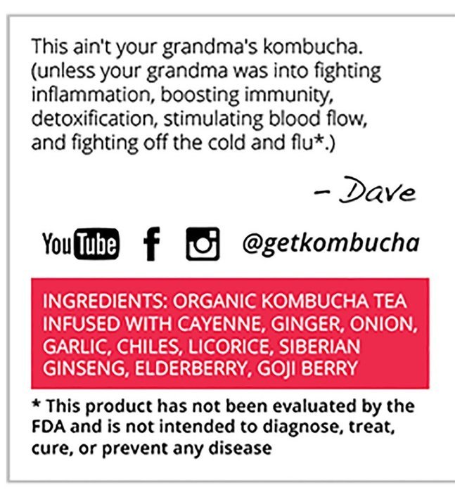 Kidney Liver Lung Tonic with Organic Kombucha Tea Extract by Getkombucha - (1-2 Month Supply). N5