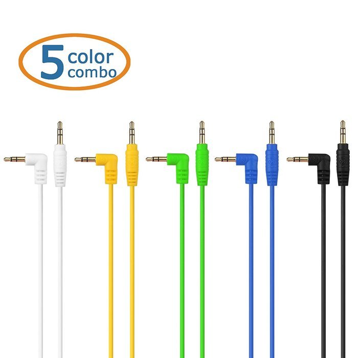 Cable Matters 5-Color Combo 3.5mm Stereo Audio Cable 6 Feet N5