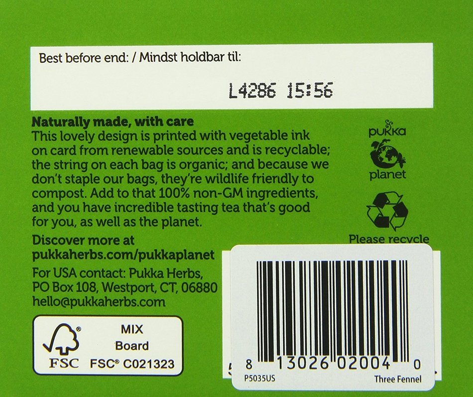 Pukka Organic Teas, Cleanse, 20 Count N69