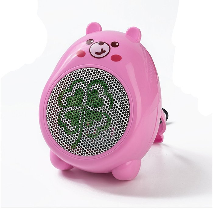 New Mini Quiet Table Top Portable Fan Air Conditioning Fan Hot air fan Heater Space Heater Heating device (White) N5