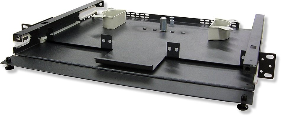 Lynn Electronics 1U Fiber Optic Rackmount Enclosure Panel, holds 3 LGX footprint panels or modules for a maximum...
