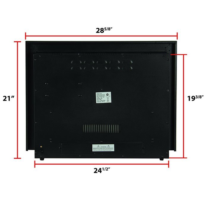 Best Choice Products SKY1826 Embedded Fireplace Electric Insert Heater Glass View Log Flame Remote Home, 28.5" N2