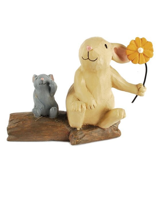 Bunny/Mouse On Log