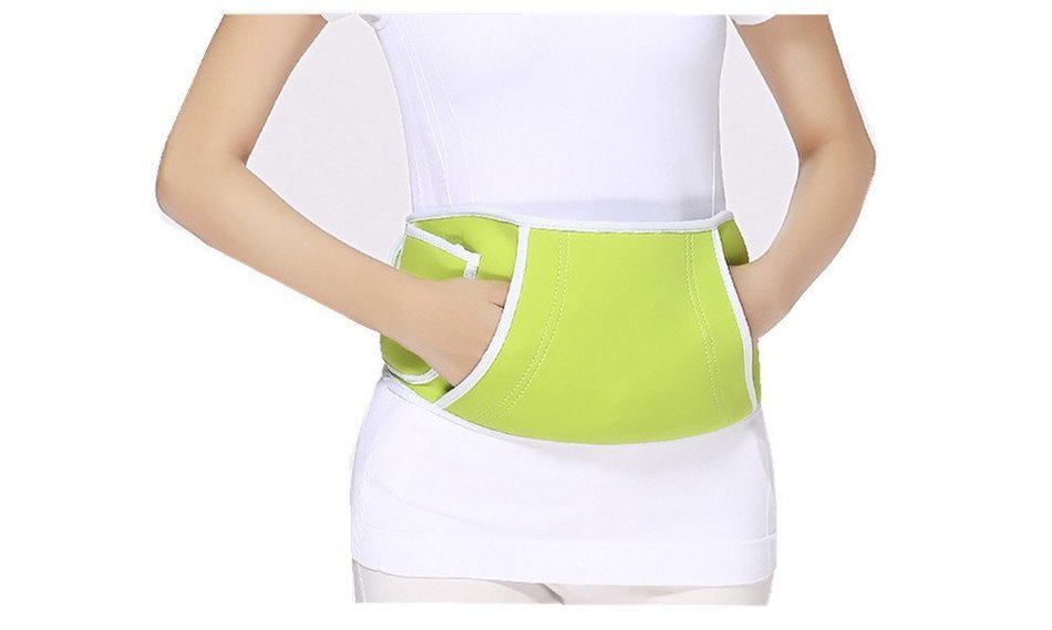 Portable Usb Heating Pad Waist Belt for Cold Weather Women Girls Tummy Belly Warmer (Black) N4