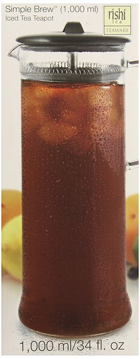 Rishi Tea Simple Brew Iced Tea Teapot 34.0 Ounces (1000ml) N3