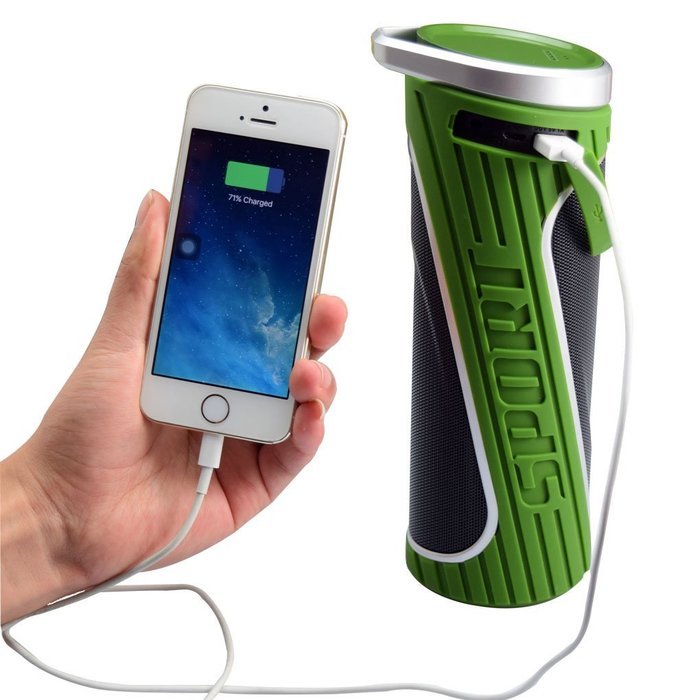 Blue ear&reg; W5 Power Bank Bluetooth Speaker IPX5 Waterproof 5W+5W Stereo Speaker (Black) N6