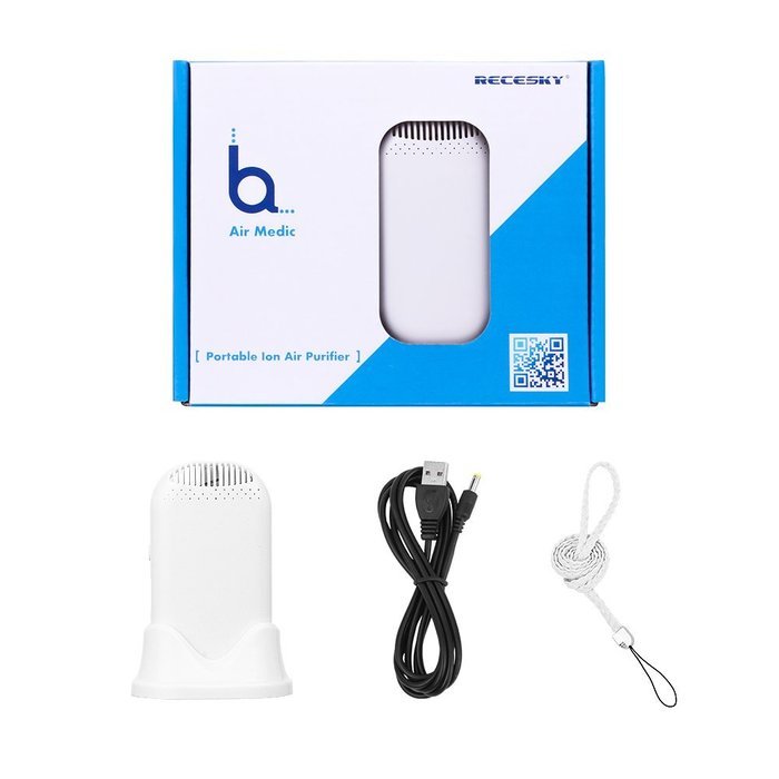 Mini-Mate Personal Ionic Air Purifier by RECESKY - Helps With Allergies - Portable Fresher, Necklace Ionizer ,... N6