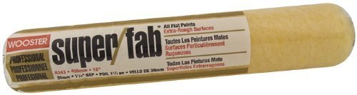 Wooster Brush R243-18 Super/Fab Roller Cover, 1-1/4-Inch Nap, 18-Inch by Wooster Brush