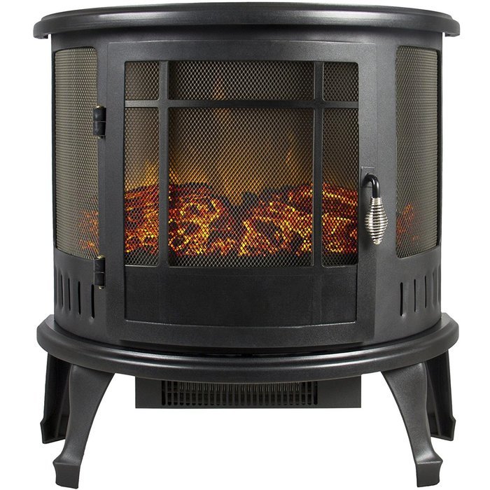 Portable Electric Fireplace Stove Heater Realistic Flame Corner Unit Modern - P2 N2