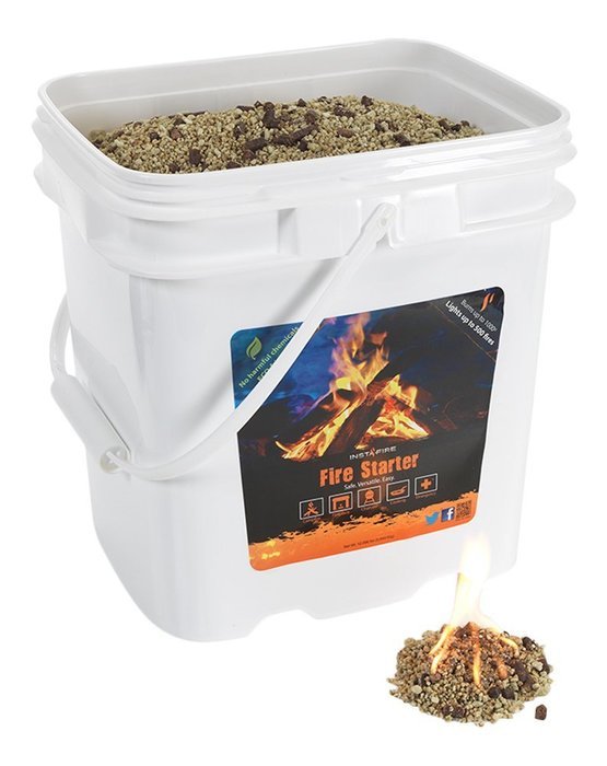 InstaFire Eco-Friendly Granulated Bulk Fire Starter, 4-Gallon Bucket