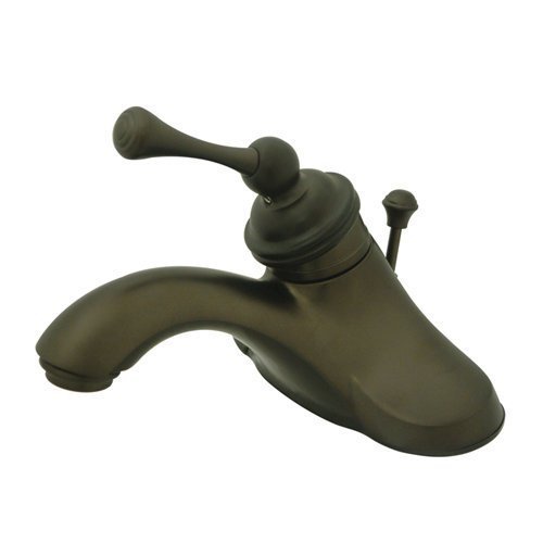 Elements of Design Hot Springs EB3545BL Single Handle Centerset Lavatory Faucet with Retail Pop-Up, 4-Inch, Oil...