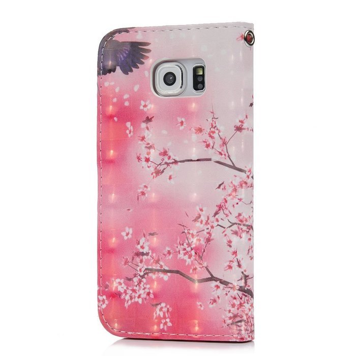 S6 Case,Samsung Galaxy S6 Case - Wallet 3D Effect Colorful Print Patterns Premuim PU Leather Soft TPU Inner Cover... N41