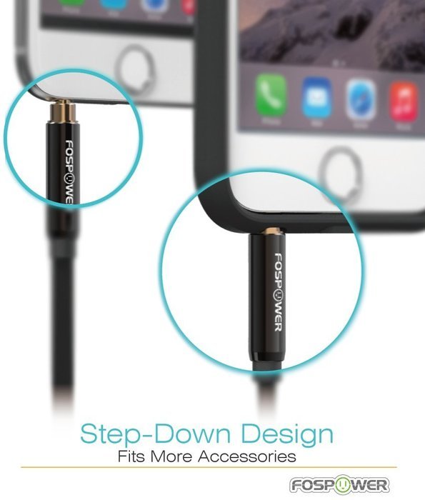 FosPower [4ft] 3.5mm Male to 3.5mm Male [AUX] Stereo Audio Cable - 24K Gold Plated Flat Tangle-Free Auxiliary...