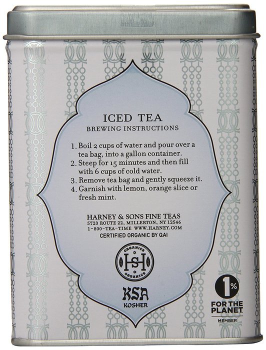 Harney & Sons Black Iced Tea, Organic Plain, 6 Tea Bags N3