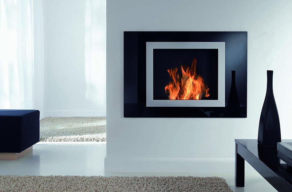 Ventless Ethanol Fireplace, Wall Mounted, Hanging or Recessed