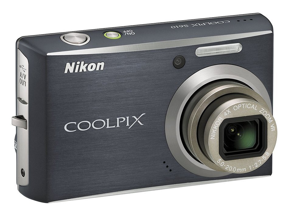 Nikon Coolpix S610 10MP Digital Camera with 4x Optical Vibration Reduction (VR) Zoom (Smoke Gray) N3