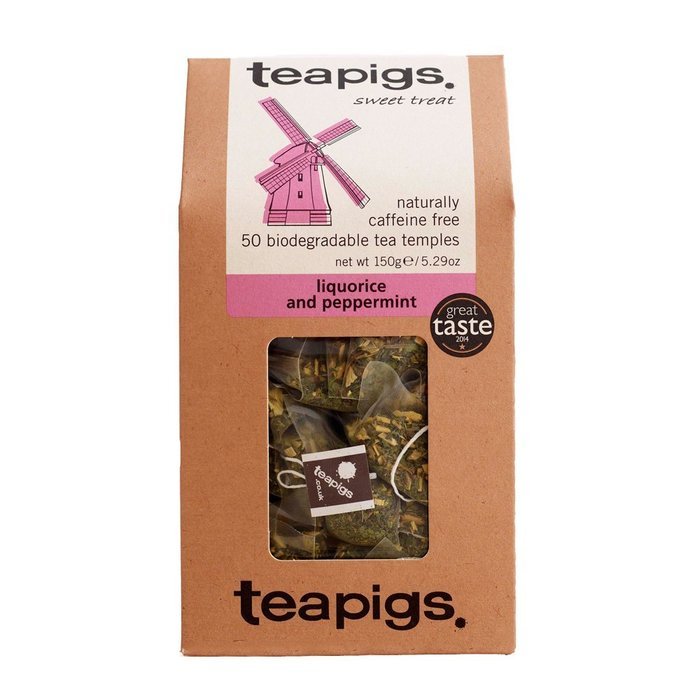 Teapigs Liquorice and Mint Tea Temples (50 Bags)