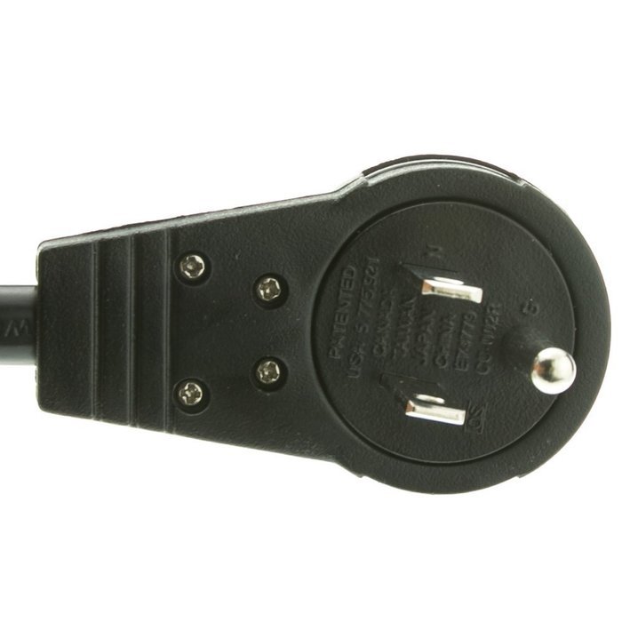 C&E CNE75952 10-Feet Surge Protector Flat Rotating Plug 6 Outlet Horizontal Outlets Plastic Power Cord, Gray