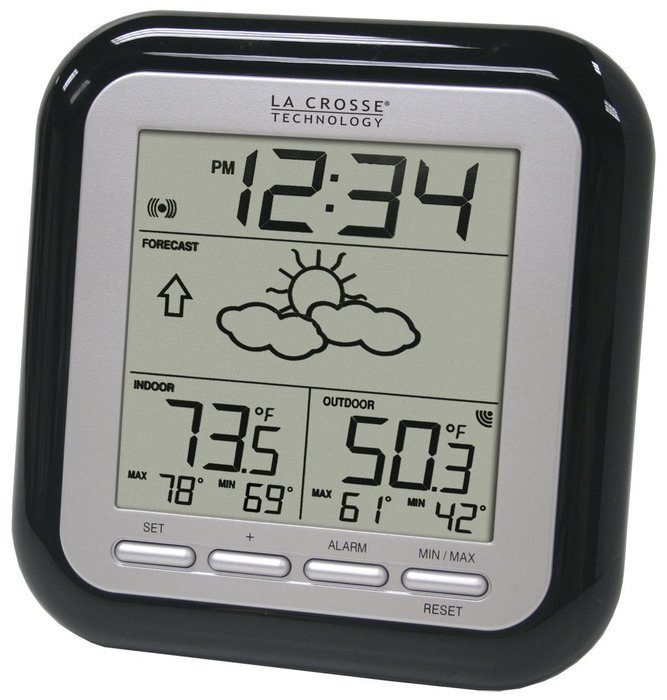 La Crosse Technology WS-9133BK-IT Wireless Forecast Station, Black N4
