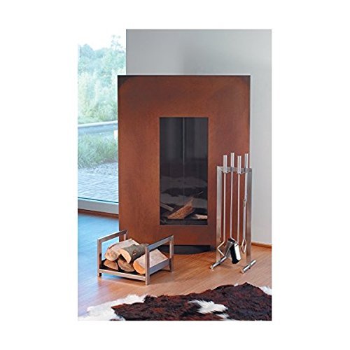Calore 4 Piece Stainless Steel Fireplace Tool Set N3