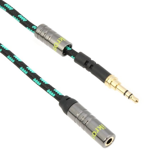 Audio AUX Extension Cable, iKross 6 Feet Braided Sleeve jacket 3.5mm Male To 3.5mm Female Extension Stereo Audio... N4