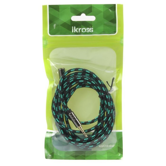 Audio AUX Extension Cable, iKross 6 Feet Braided Sleeve jacket 3.5mm Male To 3.5mm Female Extension Stereo Audio... N5