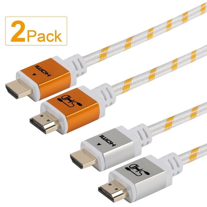 Super HD 4kx2k Ultra 2.0V HDMI Cable Support 3D, Ethernet, 1080P and Audio Return Channel(ARC), 50 Feet - Golden N4