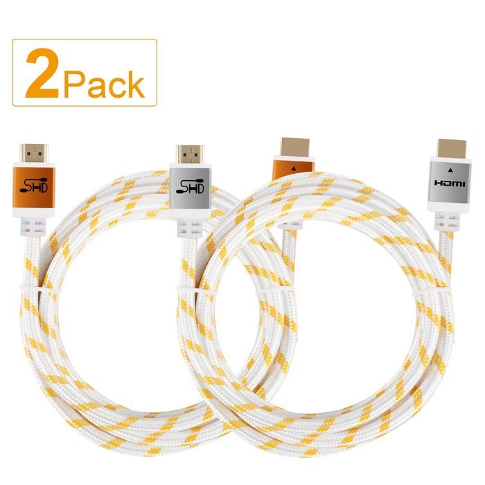 Super HD 4kx2k Ultra 2.0V HDMI Cable Support 3D, Ethernet, 1080P and Audio Return Channel(ARC), 50 Feet - Golden N5