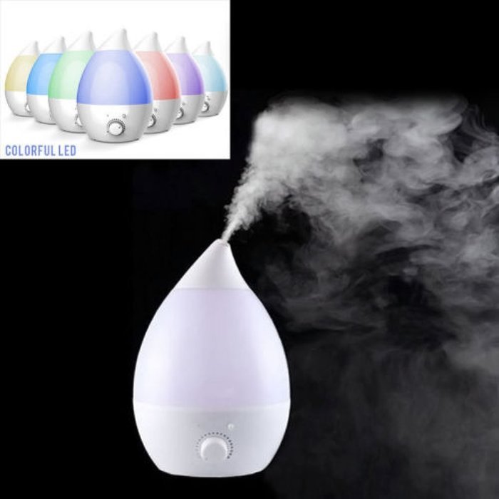 2.4 L Ultrasonic Aroma Humidifier Waterless Auto Shut-off Function for Home Air Diffuser Purifier Atomizer