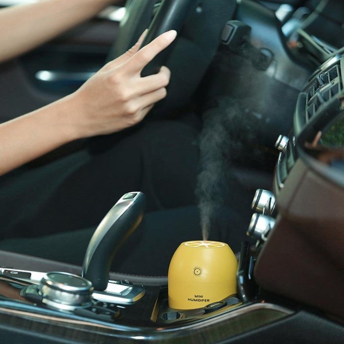 DaySeventh 2016 New Design Portable USB Humidifier Air Purifier Steam Diffuser Mist for Office Room Car (Yellow) N13