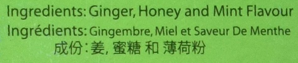 Honsei Instant MINT Ginger Honey Tea (20 Sachets) 15 G/0.525oz - Product of Singapore N3