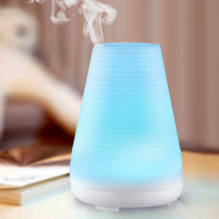 YL-VV@ 100ml Aromatherapy Essential Oil Diffuser with Adjustable Mist Mode 7 Color LED Lights for Home Bedroom... N2
