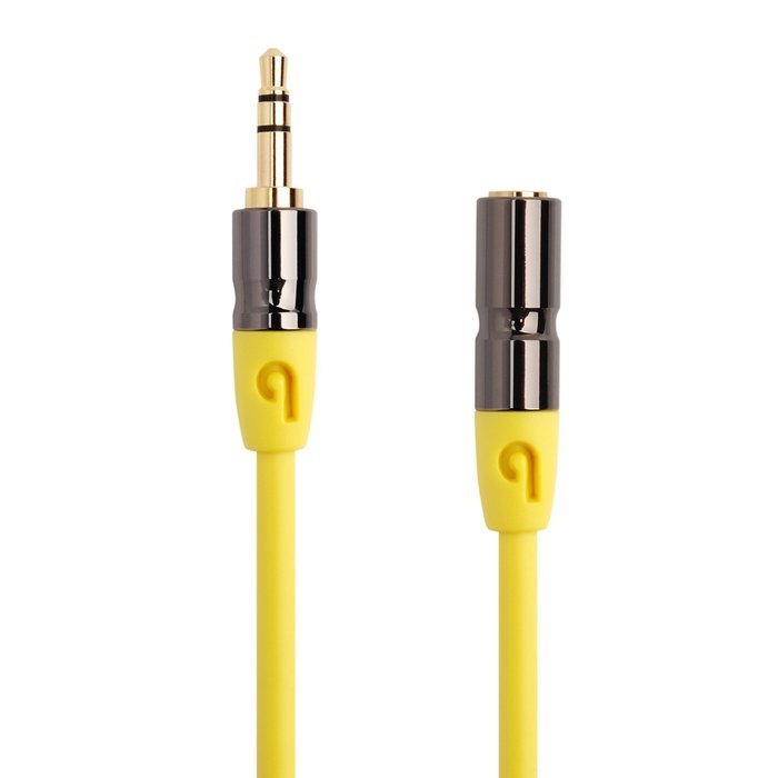 PlugLug - 4FT 3.5mm Male to Female Premium Auxiliary Audio Cable for Headphones, iPods, iPhones, iPads, Home /... N6