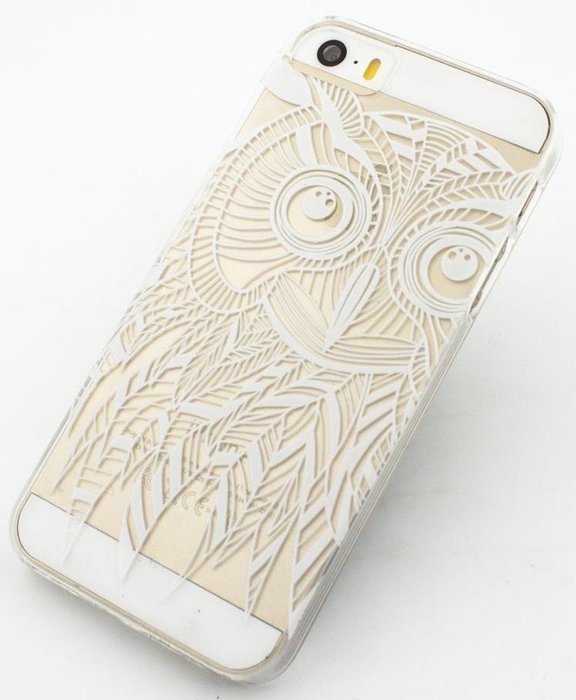 iPhone 7 Plus Case, iPhone 7 Plus Henna Case, UnnFiko Henna Clear Plastic Case Cover for Apple iPhone 7 Plus (...