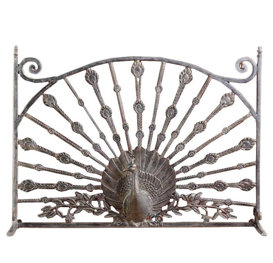SPI Home 33811 Peacock Fireplace Screen N2