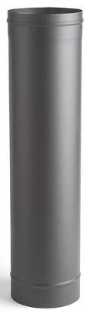 Chimney 21320 Heat-Fab 22GA Welded Black Stovepipe - 8 Inches x 24 Inches