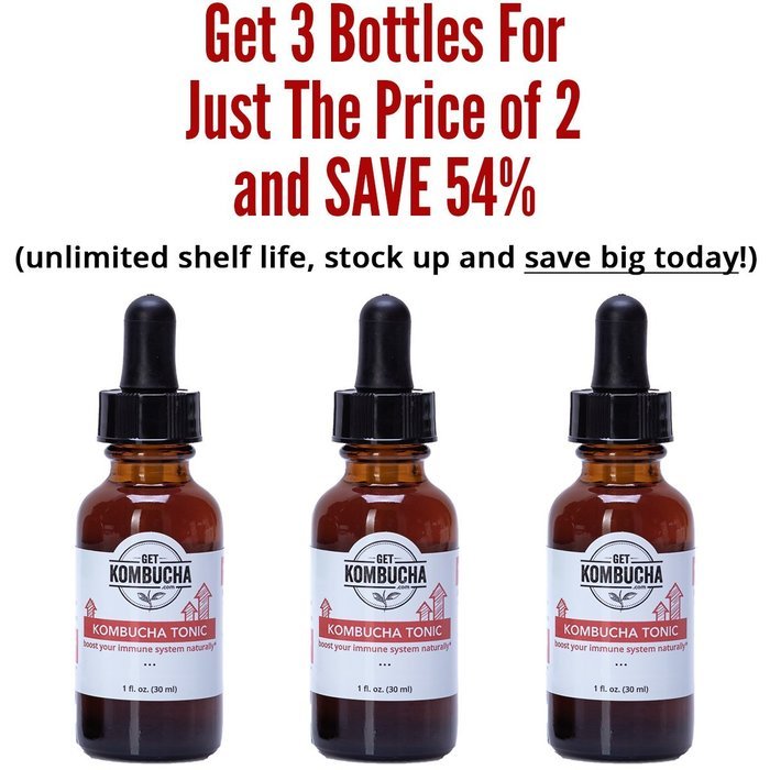Kidney Liver Lung Tonic with Organic Kombucha Tea Extract by Getkombucha - (1-2 Month Supply). N10