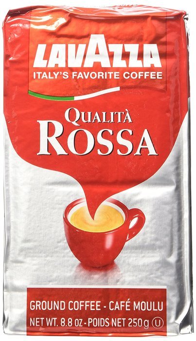 Lavazza Italian "Qualita Rossa" Ground Espresso (1 case = 20 x 8.8 oz bricks) N3