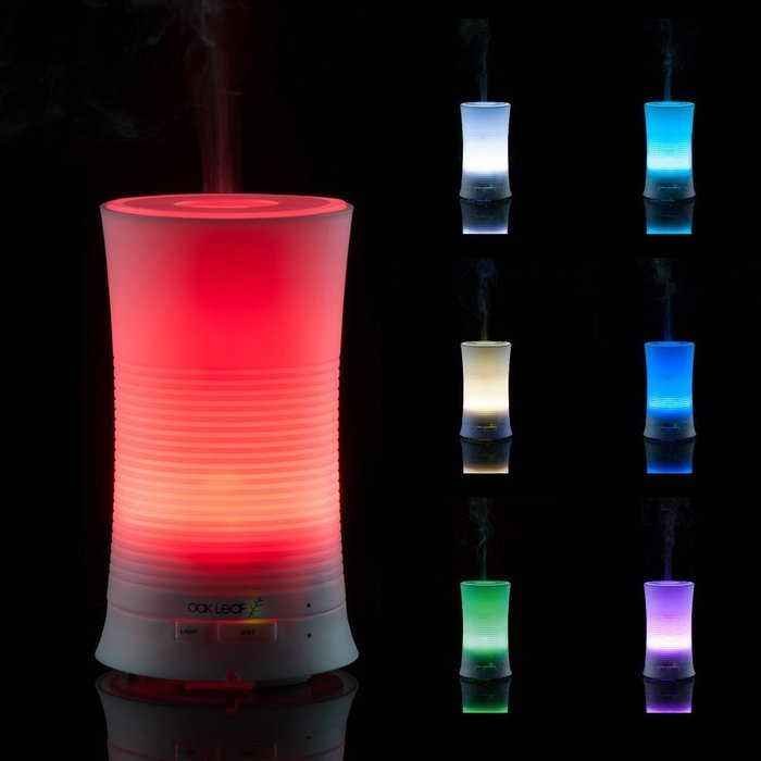 Aromatherapy Essential Oil Diffuser, Oak Leaf 100ml Ultrasonic Mini Cool Mist Aroma Air Humidifier with Soothing... N6