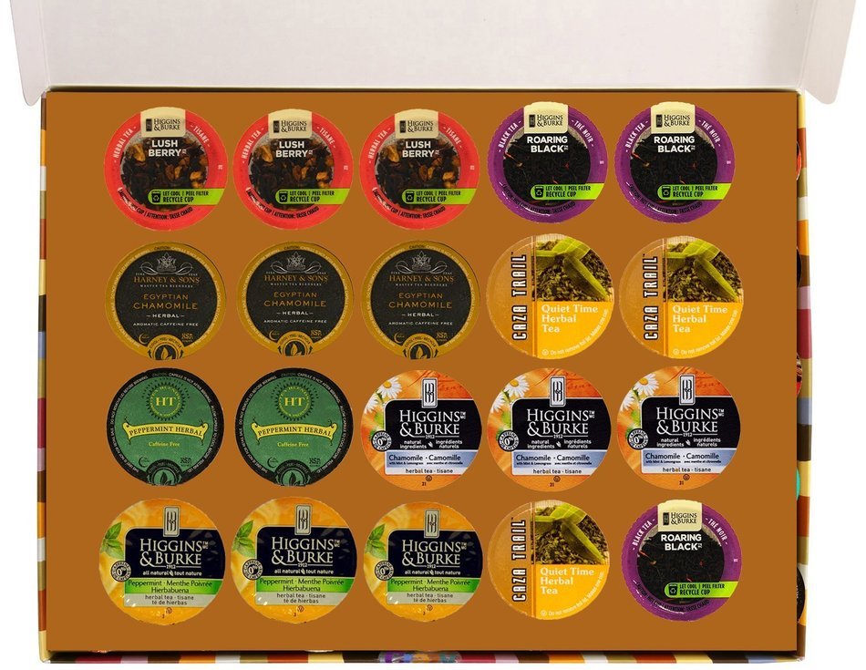 Tea Deluxe Variety Count for Keurig K-Cup Brewers, 20 Count N7