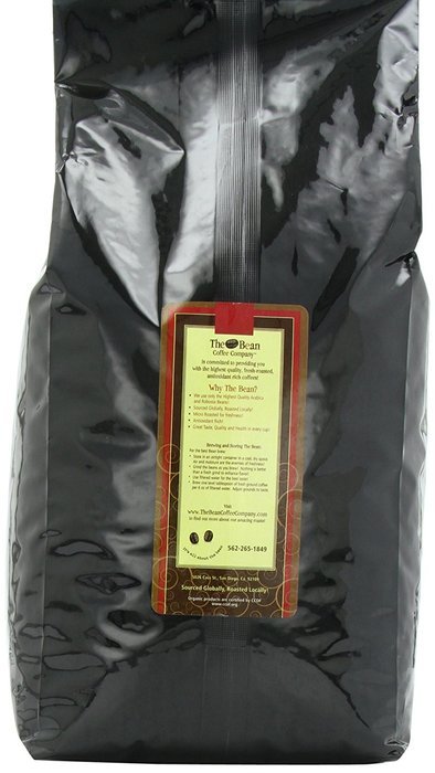 The Bean Coffee Company, Aloha Bean (Hawaiian Hazelnut) Organic Whole Bean Coffee, 5-Pound Bags